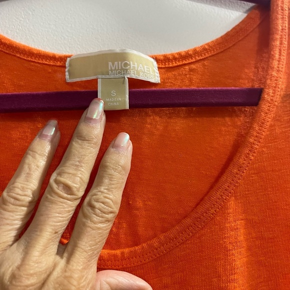 Michael Kors Orange pullover Size S used couple of times in good condition - Picture 2 of 4